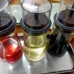 ユナイテッド ヌードル アメノオト - 餃子の調味料