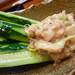 肴 - ねぎ味噌きゅう