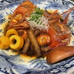 魚貝三昧 げん屋 - 金目鯛頭の煮付け