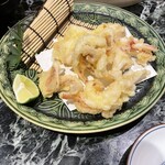 魚貝三昧 げん屋 - 剣先イカの天ぷら