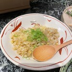 魚貝三昧 げん屋 - イカ肝焼きの汁でチャーハン