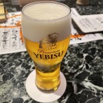 魚貝三昧 げん屋 - エビスビール