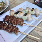 野焼北千住 - ネギマ、ハツ