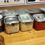 横浜家系ラーメン 魂心家 - てーむる調味料たち。胡麻がおいしい！