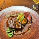 江坂ビストロ リアン - 厳選牛のグリル。おにくはちょっと硬め…