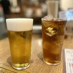 浦安たぬき - 生ビール・ウーロン茶