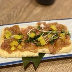 浦安たぬき - ネギトロ醤油で食べるおいしい油揚げ