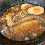 竹岡屋 - 黒焦がしニンニク味玉ラーメン