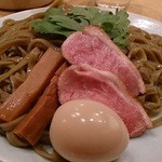 味玉鴨白湯つけそば＋麺大盛