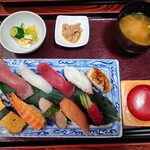 柏鮨　 秋保店 - 令和7年7月 ランチタイム(11:30〜14:30)
                                おまかせ10貫にぎりランチ 税込1200円