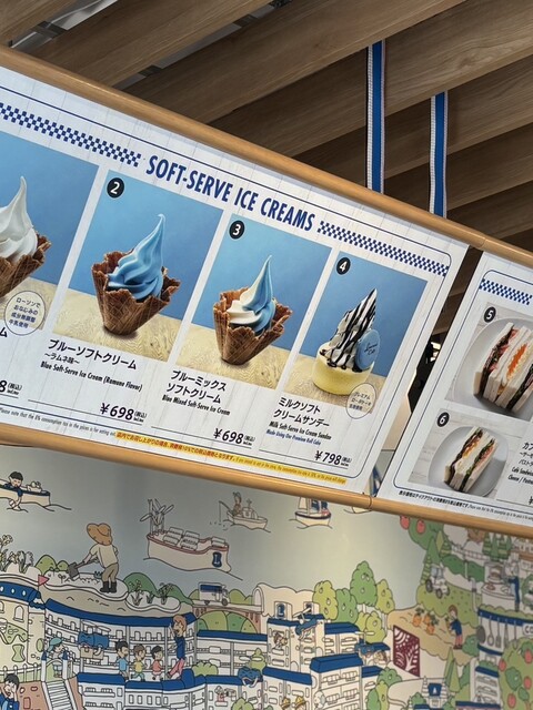 万博ローソンカフェ限定のブルーソフトクリーム』by MIMICO