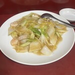 中国 東北飯店 - あんかけ焼きそば(中)680円