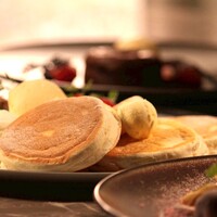 バターメイプルシロップパンケーキ