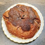 パン工房 ブランジェリーケン - チョコチップ、練乳クリームチーズ、ココアザマンド、ダイスチョコベーグル(440円)