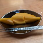 浪速 鮨波留加 - デザート（マンゴウ）