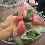 立飲ビストロ Ryo - 夏野菜つまみ 自家製マヨ