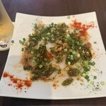 ITALIAN CROSS - 北海生だこのカルパッチョ焦がしニンニク風味1200円