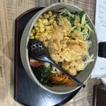 だんべうどん - 冷したぬきうどん　大盛り