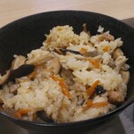 荒島テラス - セットの九頭竜きのこご飯