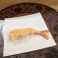 天ぷら浅沼 - 最初の海老は塩で