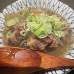 千住かたすみ - 牛の塩煮込み。優しい味でお肉はホロホロでした〜。