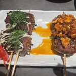 千住かたすみ - 焼きそばと麻辣ナス。変わり種も美味しかったー！