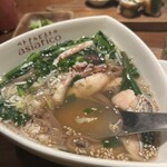 ベトナムビストロasiatico - 本日の日替わり　ヤリイカと鯛　魚介スープ