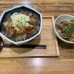 DERESUKE - 肉そばとミニ下足丼