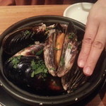 タイーム - ２０１４・９・２９　巨大ムール貝の白ワイン蒸し