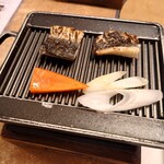 せんざん - ひっくり返して野菜