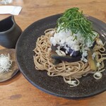 うた 蕎麦とハーブティー - 揚げ茄子の冷やおろし蕎麦￥1,300