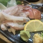 立ち寿し まんぷく - ゲソのアテ　ミミも付いて来たー最高