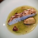 蒼 - 串本より、神経〆白甘鯛。和製ポルチーニと合わせて、濃厚なスープ仕立て。ホクホクの白甘鯛がソースを纏って昇天の美味しさ。お腹空いてる時に、最初にこれを食べたら、堪らんだろうと思う。