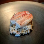 蒼 - 金沢石与より、毛蟹のリゾット。毛蟹にも程がある。口の中が蟹でいっぱいのしあわせ。