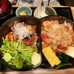 サカナキュイジーヌ・リョウ - 2種丼2,500円 炙り角煮&まかない丼