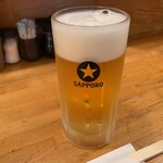 とんかつ 武蔵 - 生ビールはサッポロ黒生