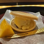 一心鮨 光洋 - 最中アイスと宮崎マンゴー