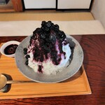 喫茶テソロ - ブルーベリーかき氷