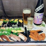 酒のおおやま - お寿司と一緒に