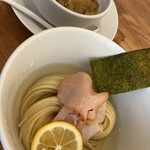 RAMEN ASHITAMO - 昆布水つけ麺（肉有り）塩