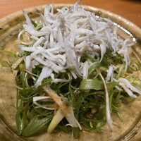 和食のあらまさ - 九条ねぎとシラスのサラダ