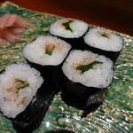 伊な勢 - 2014.09　梅紫蘇巻き、1個は食べてしまった