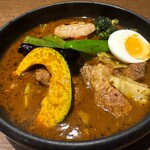 SHO-RIN - ポーク野菜カレー•オリジナルスープ•4番辛口•ライス普通200g（1,630円）