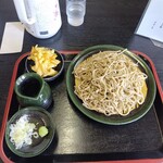 申子庵 - もりそば　大盛　かき揚げ（小）