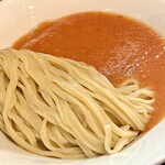 らぁ麺 飛鶏 - 地鶏と貝のつけそば(白醤油)大盛