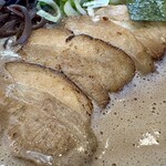 天龍ラーメン - チャーシューのアップ！