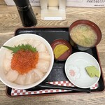 朝市食堂 - ✅ホタテいくら丼¥2.400