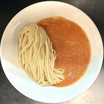 らぁ麺 飛鶏 - 地鶏と貝のつけそば(白醤油)大盛