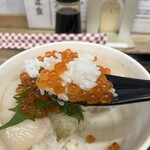 朝市食堂 - ✅ホタテいくら丼¥2.400