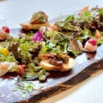 リストランテ トーマス - 料理写真:大野の前菜盛り合わせ。海と山に囲まれる地元廿日市の魅力を余すことなく表現した前菜のお皿です